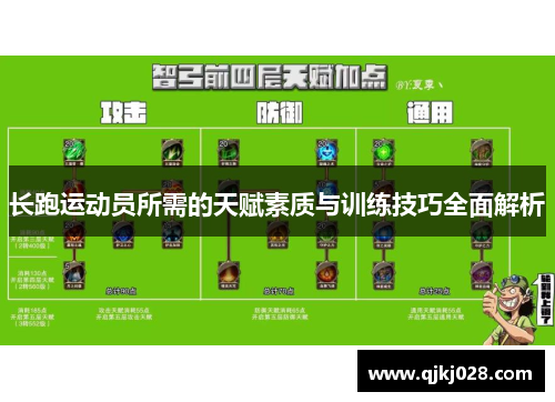 长跑运动员所需的天赋素质与训练技巧全面解析
